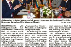 Münster und Monastir feiern goldene Hochzeit