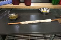 Baklava aufgerollt